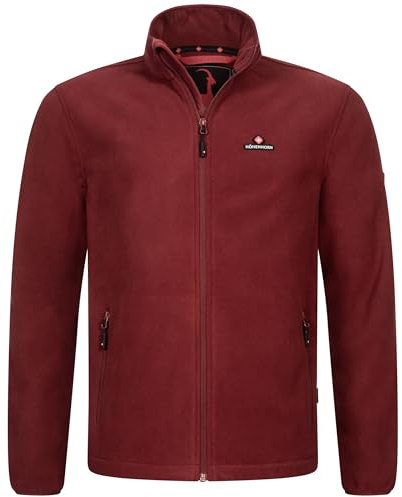 Höhenhorn Badus - Giacca in pile da uomo, con cerniera, per attività all'aria aperta, Colore: rosso, L