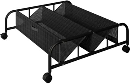 F Fityle Scarpiera sottoletto con Ruote, scarpiera Multiuso a 2 Ripiani, Contenitore portaoggetti Traspirante e Mobile sottoletto.