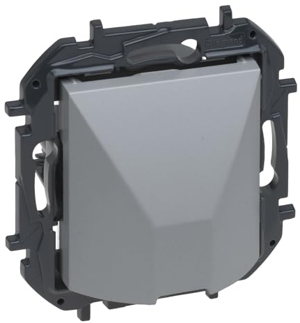 LEGRAND Salida de cable componible para instalación empotrada, Gama Niloé Step, Color Aluminio, 398210B