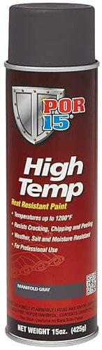 High Temperature Paint, Heat Resistant up to 650°C, Manifold Grey, 425g Aerosol, Protective Coating for Exhaust, Engine, and Automotive Components
