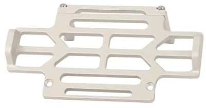 RC Upgrade Teile Für Axial Für SCX24 AXI00006 Für Bronco 1/24 Aluminium Legierung Batterie Fach Halter Halterung RC Crawler Auto Upgrade Teile(Silver)