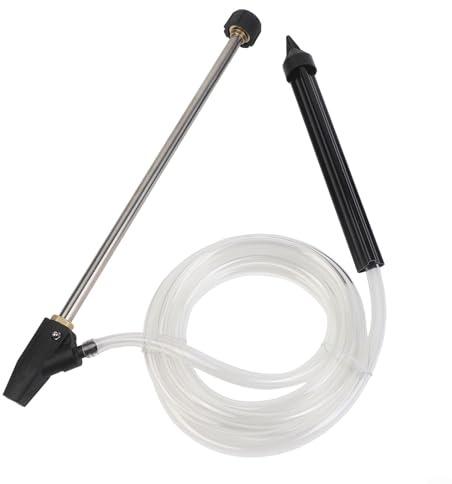 Feeshoppher Sandblasting Rod Kit with 8 Nozzles for KARCHER Pressure Washers, High Pressure Cleaning Wand Attachment for Rust and Paint Removal, Includes Connector, White and Black(Style 4)
