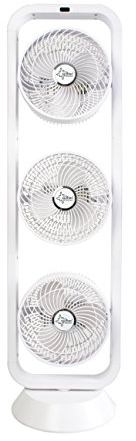 SUNTEC Turmventilator mit Fernbedienung, Timer | Standventilator Weiss | CoolBreeze 9500 - Leise 105 Watt | Stand Turm Ventilator 3 Stufen | Fan Windmaschine | für Schlafzimmer, Büro, Wohnung