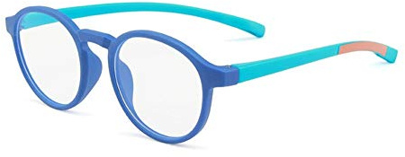 Ototon Lunettes Anti Lumière Bleue Pour Enfant Ronde Cadre Anti Fatigue Protection Lunettes Pour Tablette Game Garçons Filles (C)