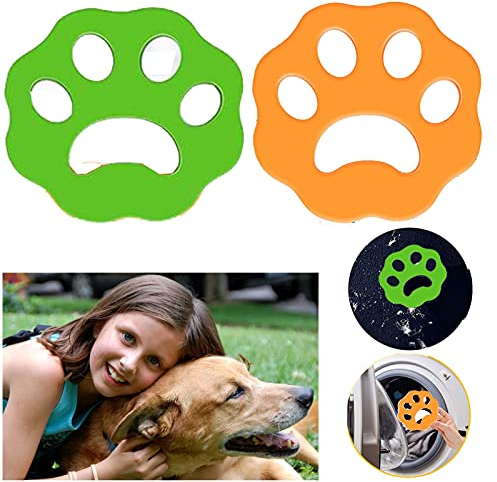 Riutilizzabile Cattura Peli Lavatrice, 2 depilatori per animali domestici e 4 palline da bucato, Raccogli Peli Animali,Cattura Peli Lavatrice, per Cani Gatti peli di Animali, Biancheria da Letto