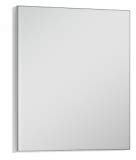 byLIVING Wandspiegel Jakob, Hängespiegel, Designerspiegel, Kante in Weiß | 60 x 70 cm, B 60, H 70, T 2 cm, Garderoben-Set, Flur, Badezimmer-Möbel