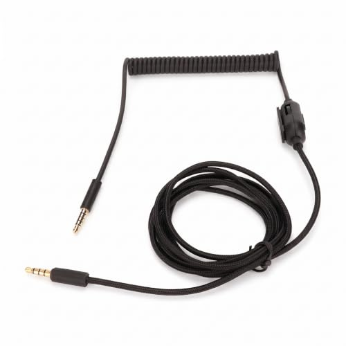 Câble Spiralé 3,5 Mm Mâle Vers Mâle, Remplacement pour Casque Gamer, Câble Audio pour PC, Ordinateur Portable, Android