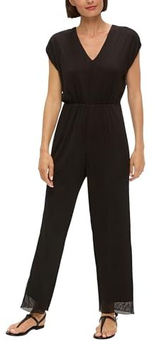 s.Oliver Plissierter Jumpsuit aus Mesh