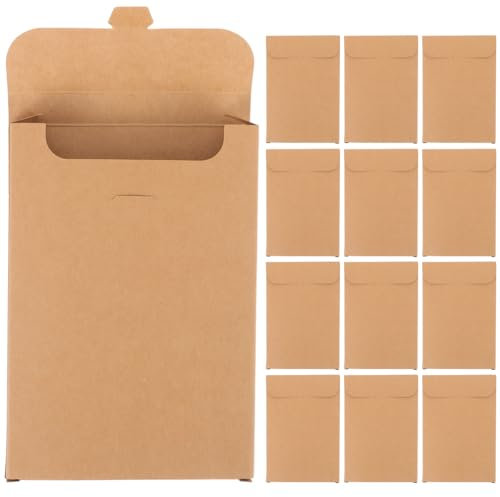 Gatuida 20stücke Postkartenbox Aus Kraftpapier Stabile Pappschachteln Zum Aufbewahren Und Verpacken Von Postkarten Blanko Diy Geschenkverpackung Praktische Aufbewahrungsbox Für Fotos Und k
