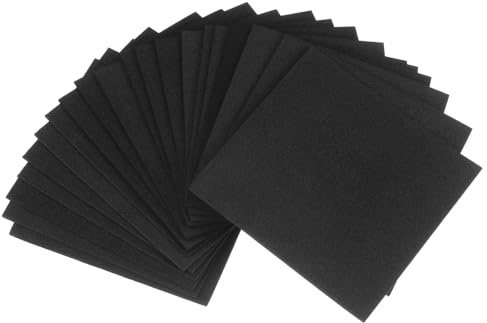 QUARKZMAN 20 Stück Gummi Schwingungsdämpfer Pads 1,6mm dick x 100mm lang Antivibrationsmatte Quadratische Waschmaschinen Unterlage Unterlegplatten Gummiblock für HVAC Kompressor Klimaanlage