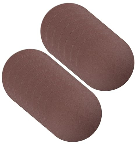 CoCud Hook and Loop Sanding Discs, 8 Inch 200mm Sandpapers 120 Grit Aluminum Oxide Flocking Sandpaper - (Applications: for Wood Metal Drywall), 15 Pieces