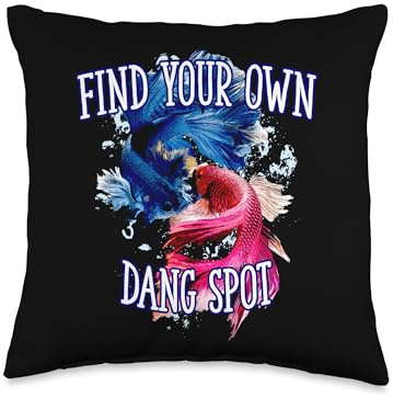 Find Your Own Dang Spot Fishing Lakes Fisherman Lagoon Throw Pillow