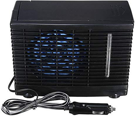 Portable Air Conditioner for Auto Universal Portable Mini Car air Conditioner 24V Cooling Conditioner Water Evaporative Air Fan for Car Truck Home (Black)