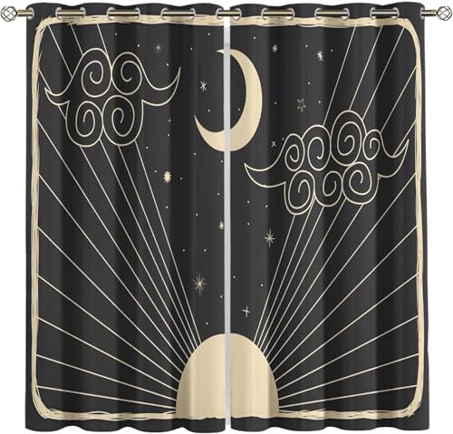 3D Bedruckte Kinderzimmergardinen, Verdunkelungsgardinen Für Das Schlafzimmer Und Wohnzimmer, Geräuschdämmend, Isolierend, Softes Mikrofaser-Set Mit 2 Stück, Heimdekoration 150X166 Cm -A-351160-976158
