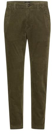 camel active Pantalon en Velours côtelé Stretch pour Homme - Pantalon Chino Confortable en Velours côtelé - Coupe Droite - Pantalon de Loisirs pour Le Quotidien et Les Aventures en Plein air, Vert