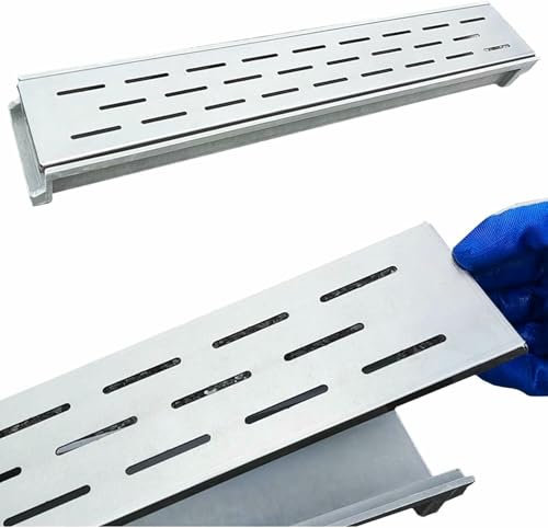 BTOIASYHF Entwässerungsgitter Schlitz-Drainagesystem for Steinterrasse, Graben-Drainagesystem for Terrasse, Auffahrt, Pool, Gartendusche im Freien