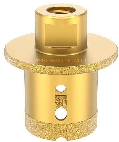 Diamond Core Drill Bit 40mm Basin Drill Bit M14 Vacuum Brazed Marble Hole Opener Drilling Core Tool for Porcelain Marble Ceramic Tile Granite Stone