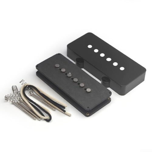 Alnico - Kit fai da te per pickup basso, 5 corde, con cavo rivestito in cera, regolabile in altezza per l'installazione del ponte del collo (collo Qin)