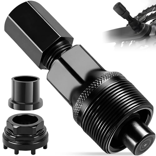 PENRUNKA Herramienta Extracción Bielas de Bicicleta con Casquillos Rodamiento Interiores 8 Etapas, 42 mm Extractor de Pedalier Manivela para Reparación & Mantenimiento Muchos Tipos de Bicicletas