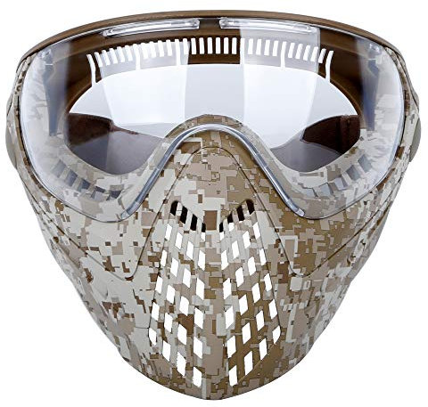 DETECH Taktische Vollmasken Airsoft Helmmaske mit austauschbarer Schutzbrille und Helmkupplung