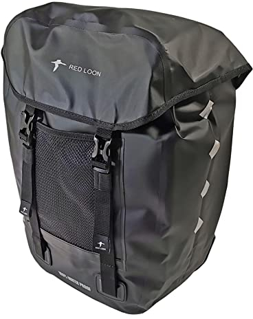 Red Loon Fahrradtasche eBike hinten - Bike Packing - Radtasche für Gepäckträger wasserdicht - Fahrradtasche - Hinterradtasche - Fahrradtasche Gepäckträger - Gepäckbox - LKW-Plane Pro Plus orange