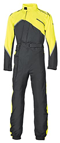 Held Monsun II 1-Teiler Motorrad Regenkombi, schwarz/gelb, XL