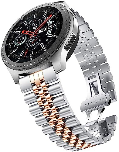 Niziruoup Uhrenarmbänder Edelstahl 20mm 22mm mit Schnellverschluss Jubilee Armband Prämie Matt Polierte Metall Edelstahlarmband Klassisch Ersatzarmbänder Ersatz Band für Damen und Herren