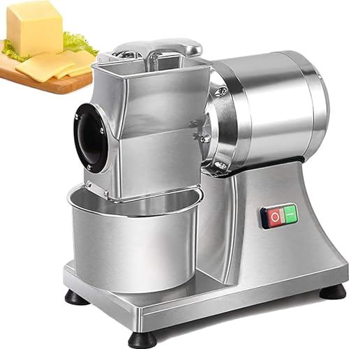 DPQYJPP Râpe à Fromage électrique, broyeur de Nourriture Robuste 550 W, broyeur de Fromage électrique Commercial, broyeur de Fromage Multiple avec Un récipient, pour Fromage, Beurre