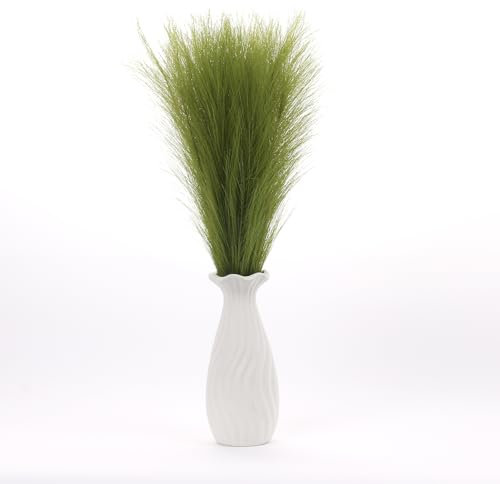 Uxney Erba della pampa,Erba della pampa artificiale 55cm - Decorazione con fiori secchi per domestico(Verde erba,20 pezzi)