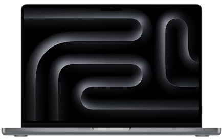 Apple MacBook Pro 2023, M3-chip med 8-kärnig CPU 10-kärnig GPU (14-tums, 8 GB RAM, 512 GB SSD Kapacitet) (QWERTY Engelska) Rymdgrå (Renoverad)