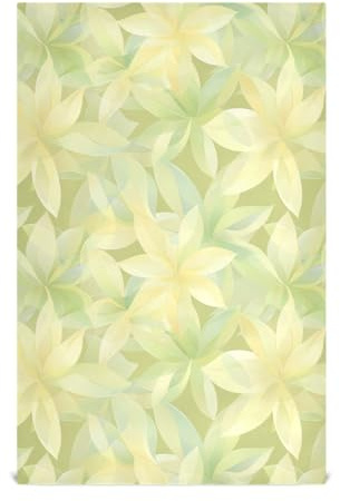 Juego de 6 paños de cocina de algodón con diseño de flores suaves y frescos, absorbentes y reutilizables, paños de cocina de rizo para tejido de cocina, 28 x 18 pulgadas