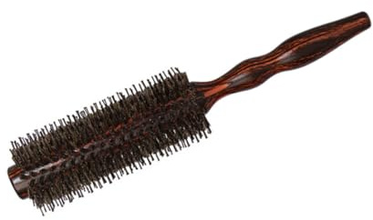 AUTSUPPL Peine Rizador De Madera Cepillo Para Enrollar El Cabello Cepillo Para Rizar El Cabello Barbería