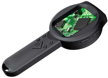 Asixxsix Lupa Digital de Mano, Pantalla IPS de 2.8 Pulgadas 1000x de Lupa con 3 Fuentes de Luz, 12 Idiomas Admitidos, Lupa Digital para Leer PC OS X