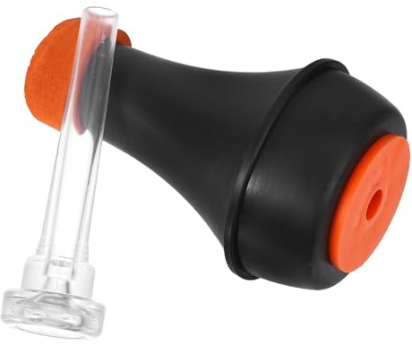 BESPORTBLE Silenciador para Trompeta Mini Abs Ligero con Boquilla Transparente Tamaño Estándar, Kit de Sordina Práctica para Instrumentos de Metal, Reducción de Ruido Eficaz para Sesiones