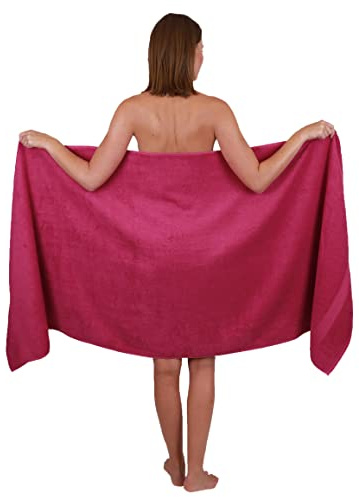 Betz Asciugamano da sauna PALERMO 80x200 cm 100% cotone Colore rosso cranberry