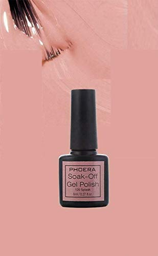 AQUAPURITY PHOERA® UV Gel Nail Polish Soak off Color Gellish Base Top Tempered Matte Coat Long Lasting Varnish Manicure Art Polishes Non Smudge Formula 8ML (120 SPLASH)