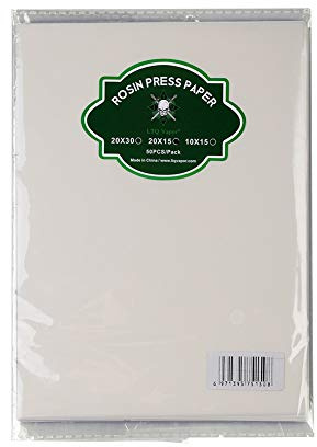 wonbest Kolophonium-Presspapier 7,87 x 5,9 Zoll Wachskonzentrate Ölbankfilterpapier zum Extrahieren von Werkzeugmaschinen(50 STÜCKE pro Packung)
