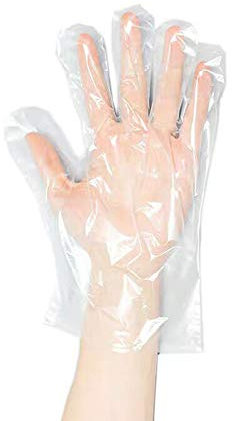 NOVAGO - Lote de 200 guantes básicos plásticos transparentes y desechables