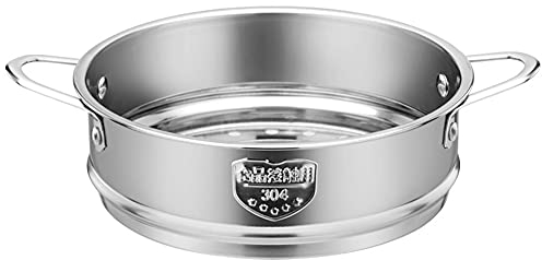 Inserto Vapore Forato, Cestello per Cottura Vapore, Piroscafo Acciaio Inox 20 cm, Diametro Interno 20 cm, con Maniglia, per Frutti Mare, Verdure