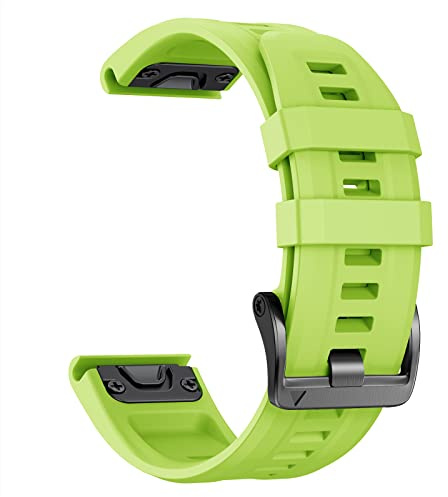 NotoCity Kompatibel mit Garmin Fenix 7/6/5/7 Pro/6 Pro/5 Plus/8 47mm,Quickfit 22mm Armband für Garmin Forerunner 945/955/965/970/E 45mm/Approach S60/S62/S70 47mm(Grün)