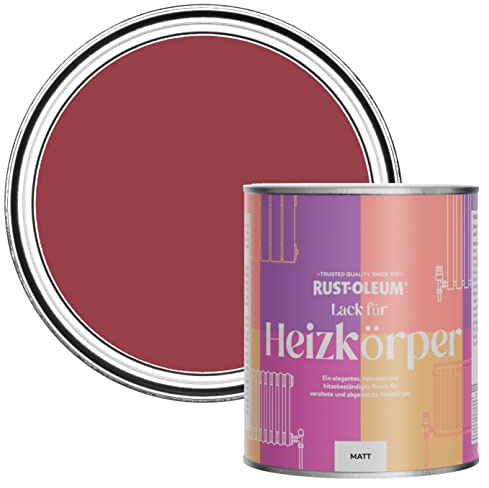 Rust-Oleum, rot Heizkörperfarbe, hitzebeständig, geruchsarm in Matt Finish - Soho 750ML