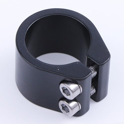 Double collier de serrage rapide pour tige de selle pour vélo électrique VTT (Noir)