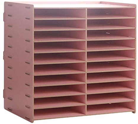 Aktenhalter, vertikaler Schreibtisch-Sortierer, 10 Ebenen, Dokumenten-/Briefablage, Schreibtisch-Organizer, Holz, zweireihiger Aktenhalter, Organizer für Zuhause, Büro, Schule, Ordner, Briefe, Papie