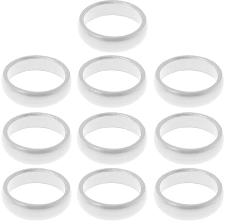 ZBIianxer Lot de 10 anneaux ronds en aluminium pour tiges de fléchettes en nylon