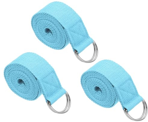 PATIKIL Yogagurt Zum Dehnen ft Stk Yoga Band | Yoga Gürtel mit Verstellbarem Metall D-Ring Verschluss Dehnbänder für Fitness Pilates