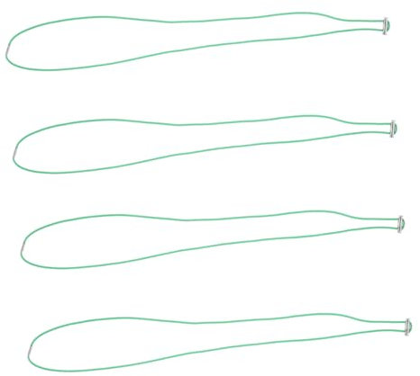BUGUUYO 4pcs Adjustable Rubber Bands for Trash Bag Holders Heavy Duty Elastic Straps for Garbage Can Fastening Circumference for Outdoor Camping and Home Use