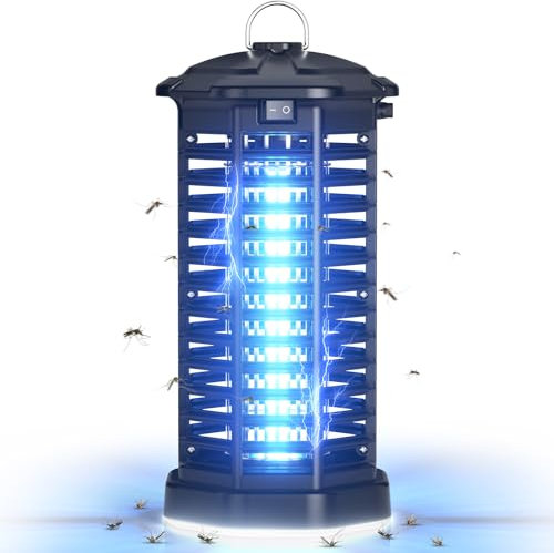 YISSVIC Electric Fly Zapper Bug Mosquito Killer Lamp with LED Light, Plug-in Insect Zapper for Indoor Outdoor Use