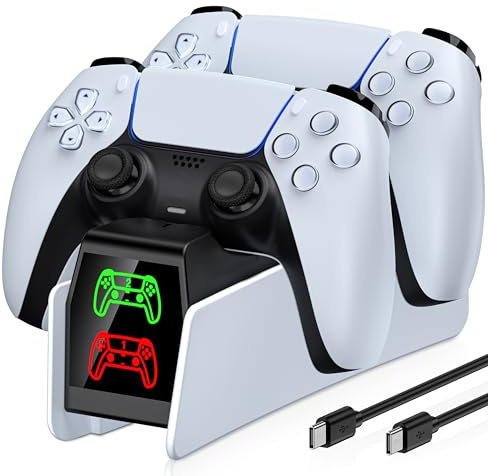 ps5 controller charger station PS5 Accessories Kits, charging station for PlayStation 5/Elite controller, Docking Station Replacement for DualSense Charging Station with USB C Cable