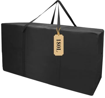 APKOL 180L Bolsa de Almacenaje Súper Grande,100x55x33CM Bolsa de transporte Extra Grande,Bolsas Mudanza con asas para ropa de cama guardar ropa Mudanzas, Viajes, Colchas y almohadas, Negro