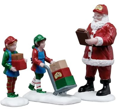LEMAX Set 3 Personaggi Pronti per la spedizione Ready for Shipping in Resina H6,8x7,9x4,3 cm